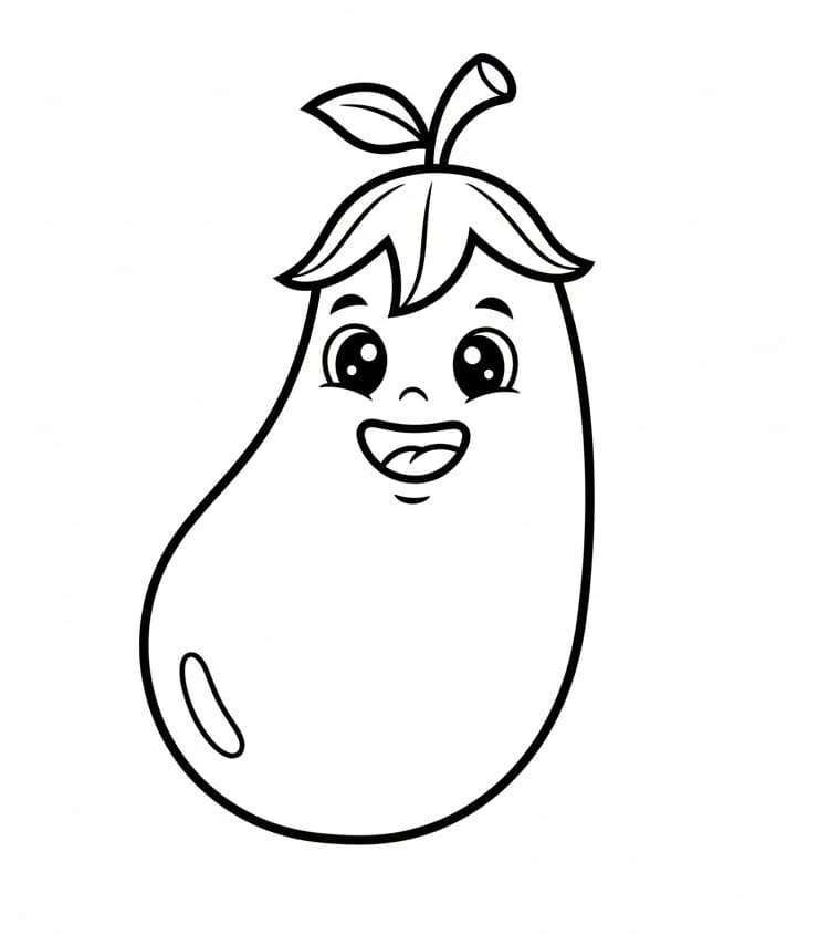 Animert Aubergine fargelegging