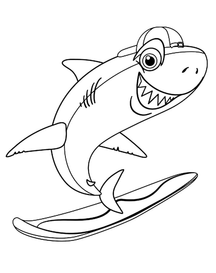 Animert Hai fargelegging