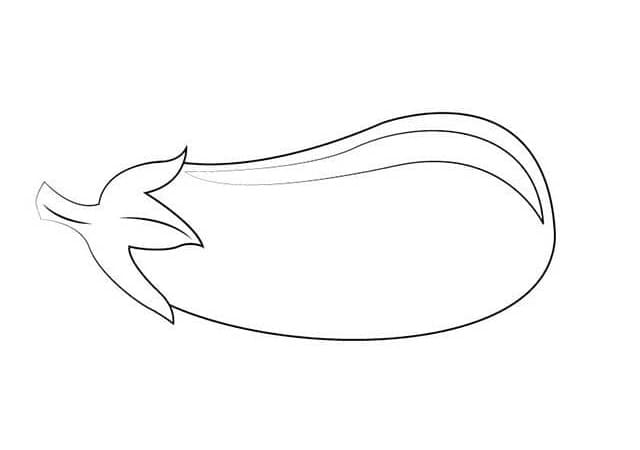 Aubergine tiskutbar fargelegging