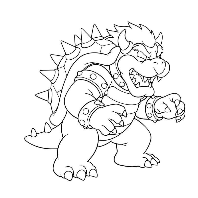 Bowser Mario fargelegging