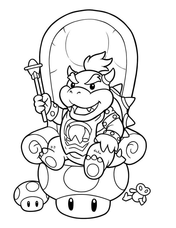 Bowser Utskriftbar for Barn fargelegging
