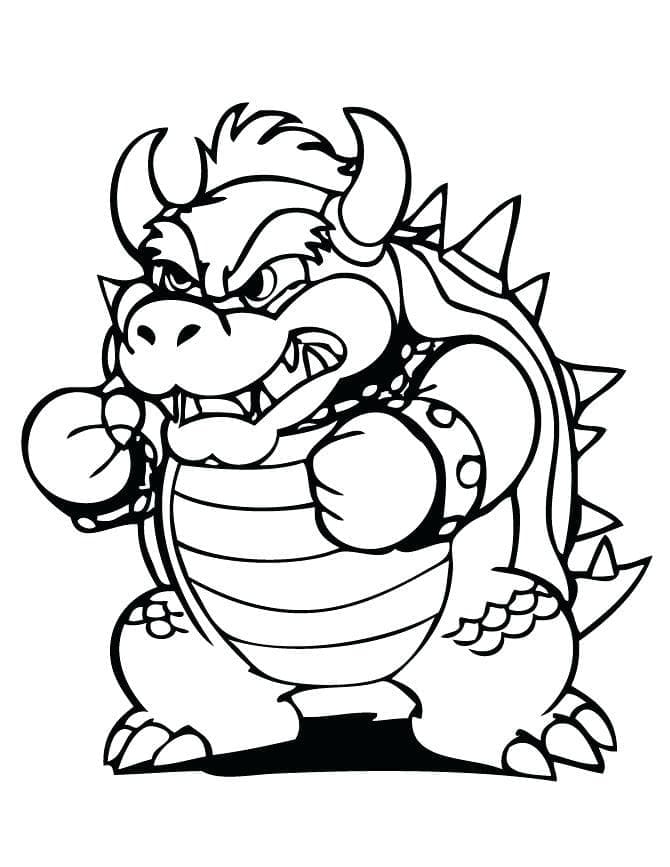 Bowser for 1-åringer fargelegging