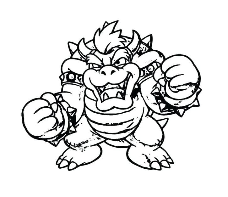 Bowser for 6-åringer fargelegging