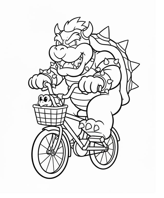 Bowser i Mario-spill fargelegging