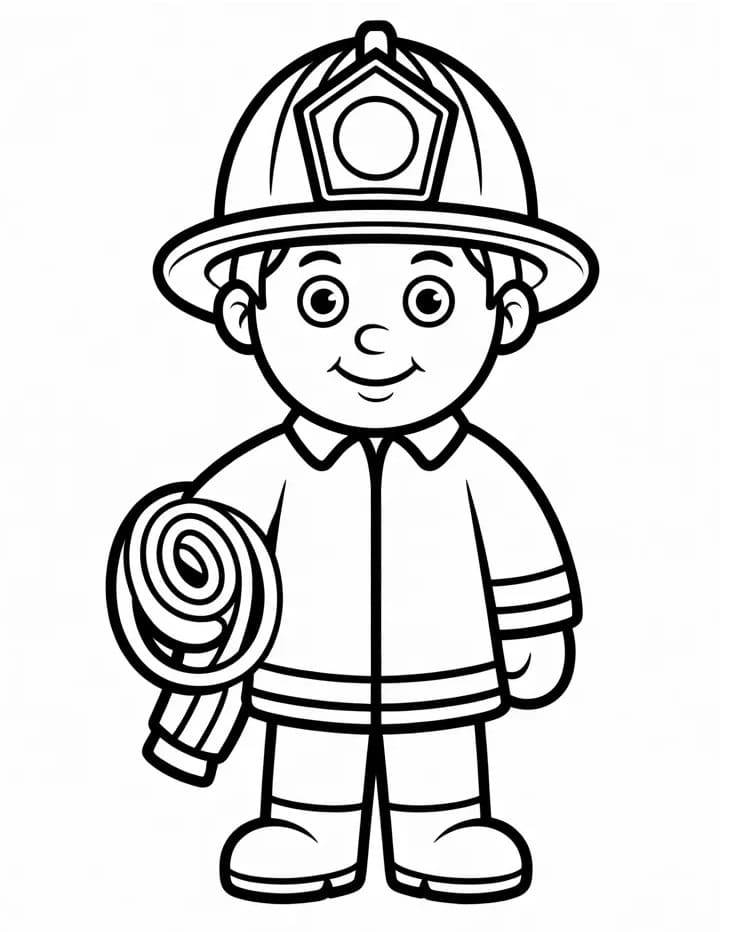 Brannmann Gratis for Barn fargelegging