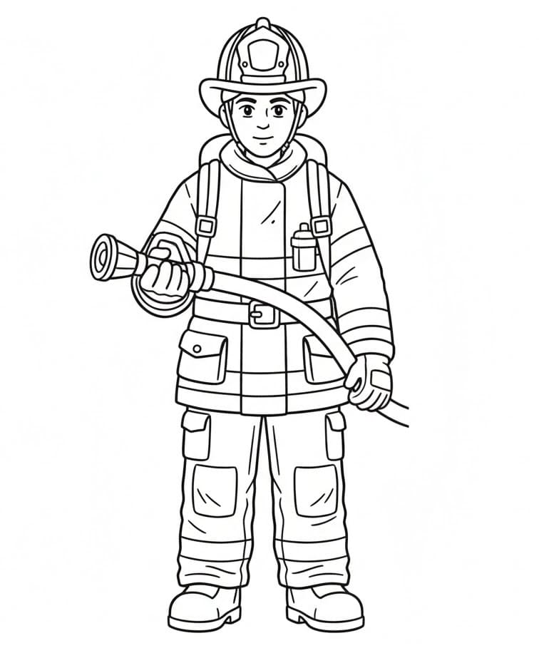 Brannmann Gratis fargelegging