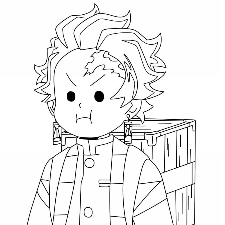 Demon Slayer Tanjiro fargelegging