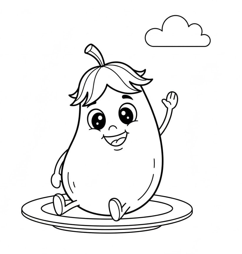 Elskelig Aubergine fargelegging