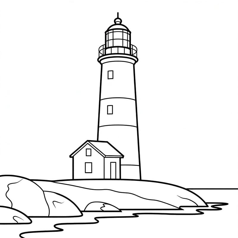 En Fyrtårn fargelegging