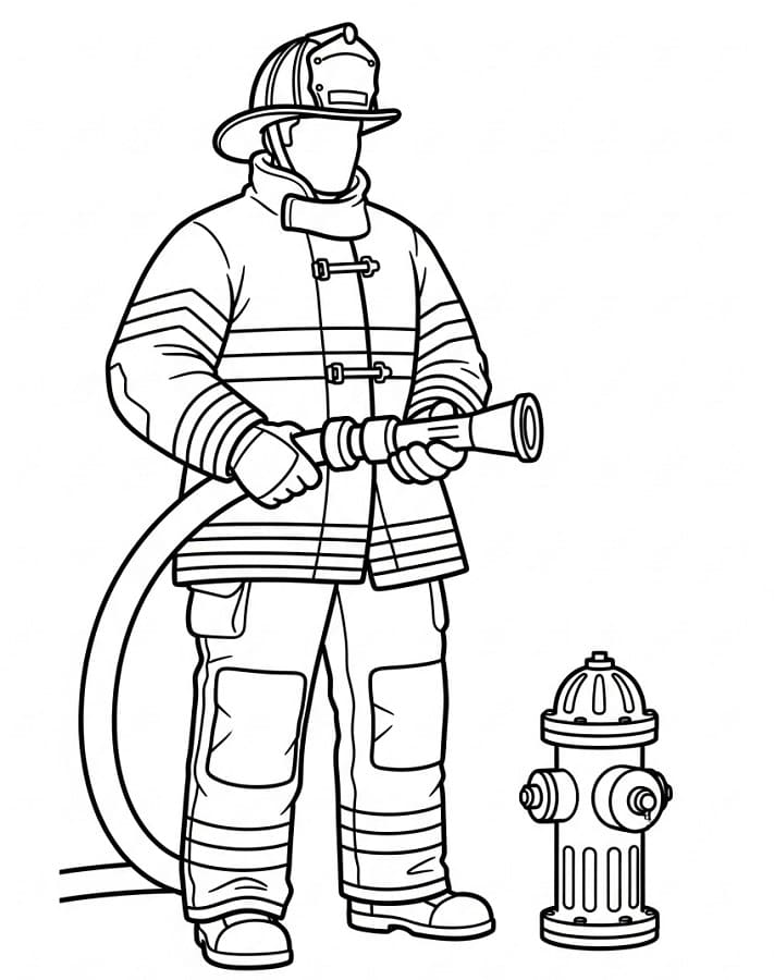 Fantastisk Brannmann fargelegging
