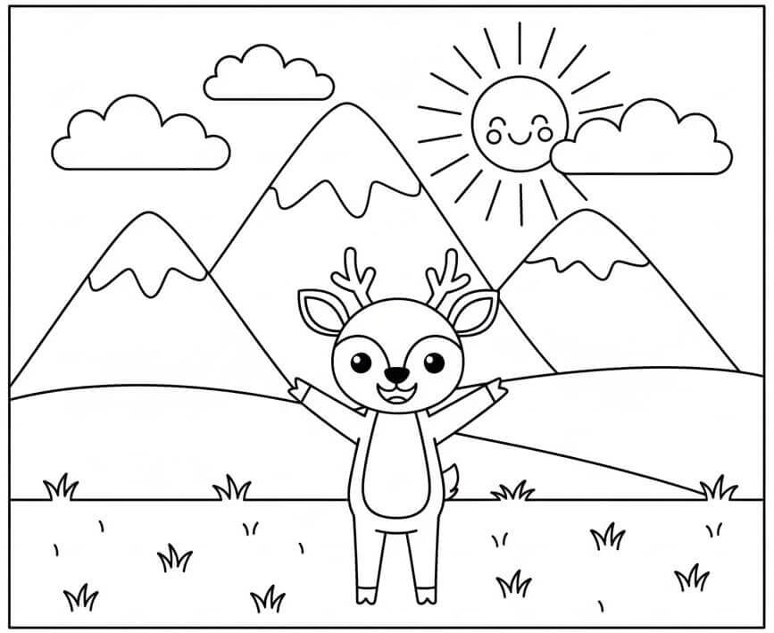 Fantastisk Fjell fargelegging