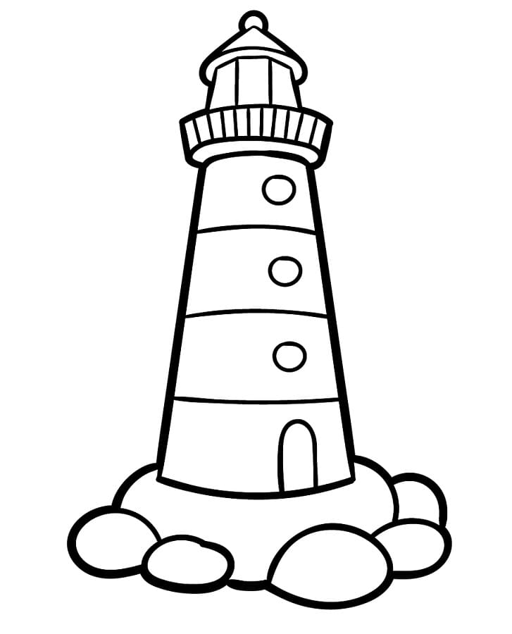 Fantastisk Fyrtårn fargelegging