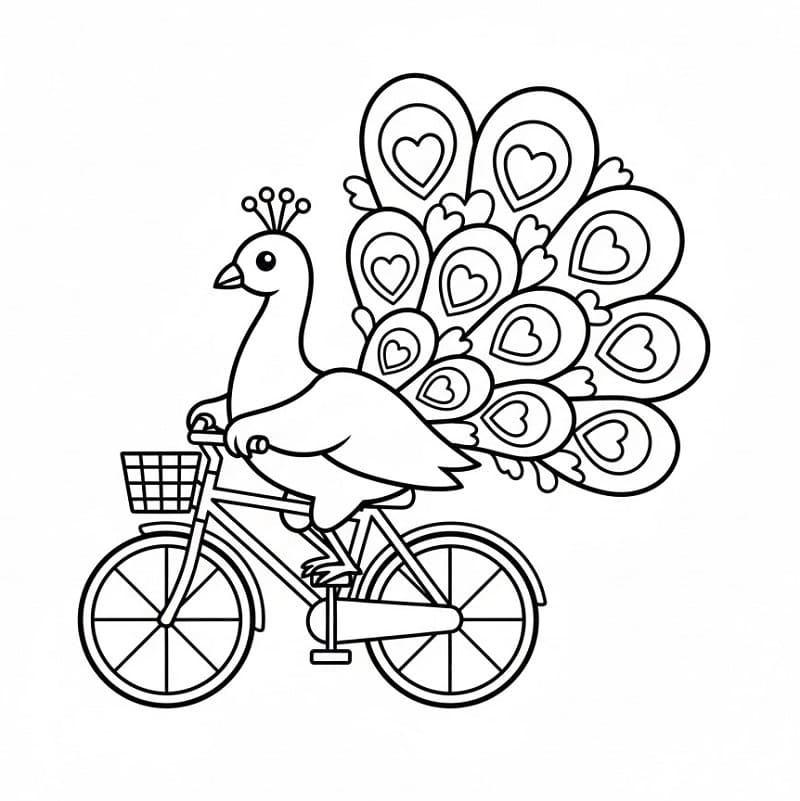 Fantastisk Påfugl fargelegging