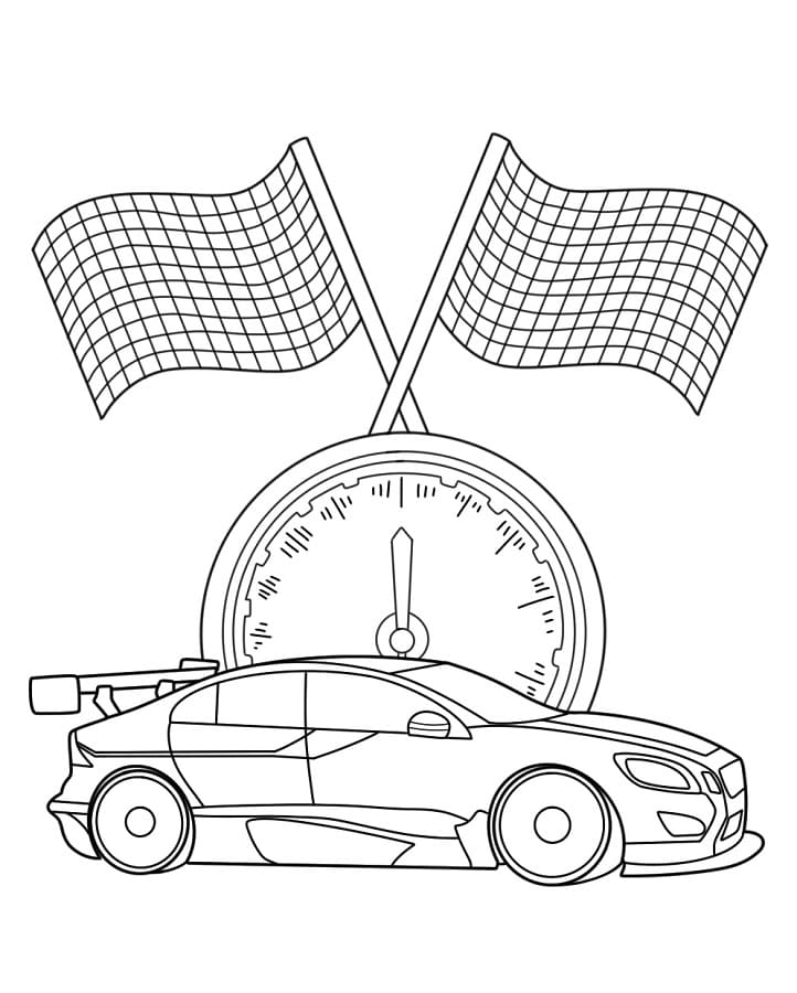 Fin Racerbil fargelegging