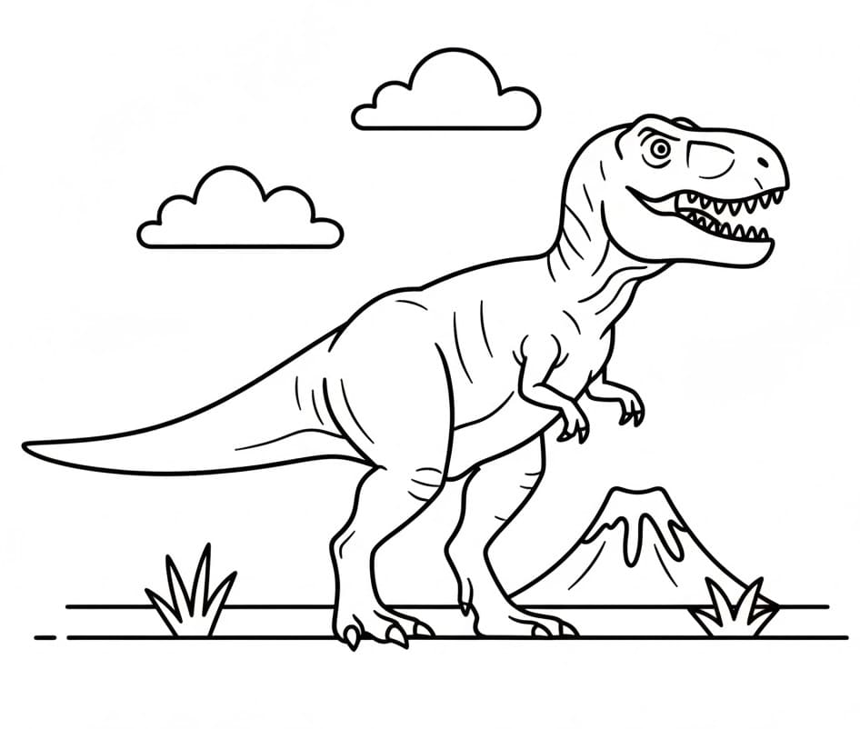 Fin T-rex fargelegging