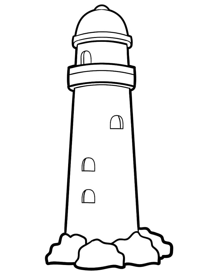 Fyrtårn Gratis fargelegging