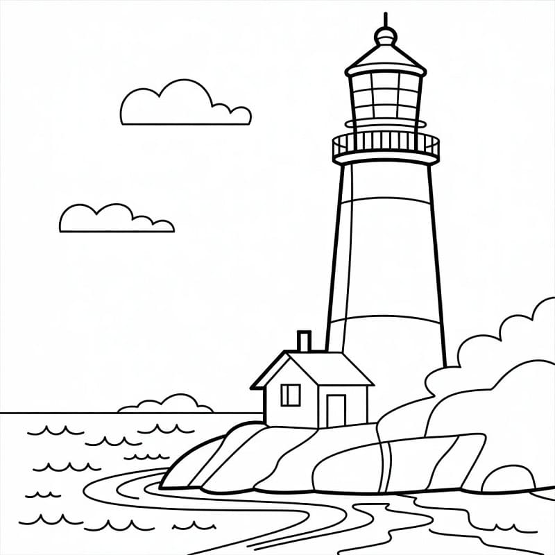 Fyrtårn Uten Kostnad fargelegging