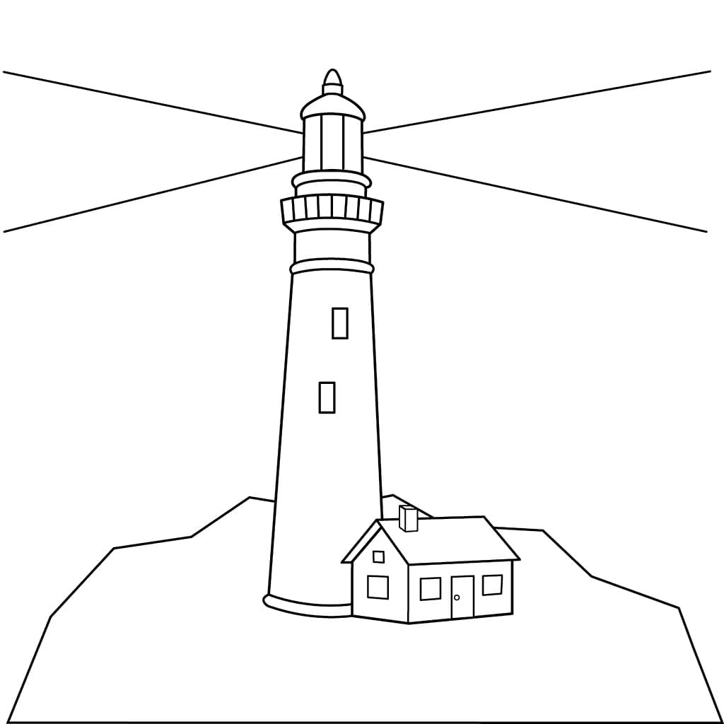 Fyrtårn for 2-åringer fargelegging