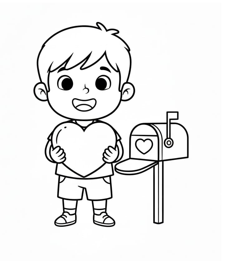 Glad Valentinsdag fargelegging