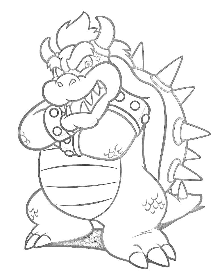 Gratis Bowser Utskriftbar fargelegging
