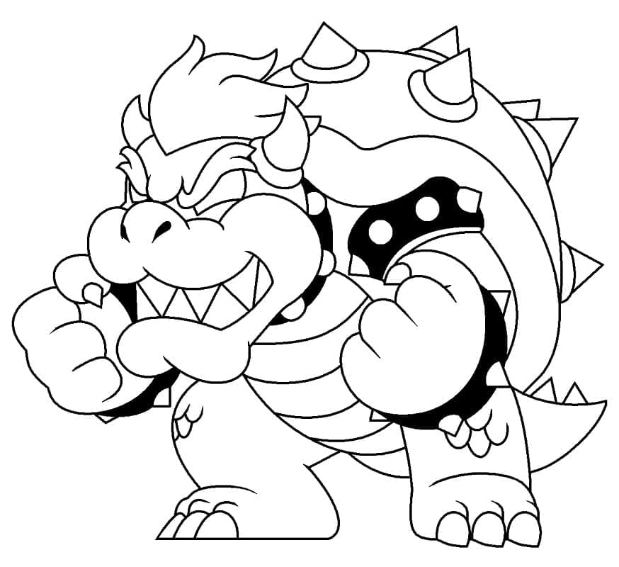 Gratis Bowser for Barn fargelegging