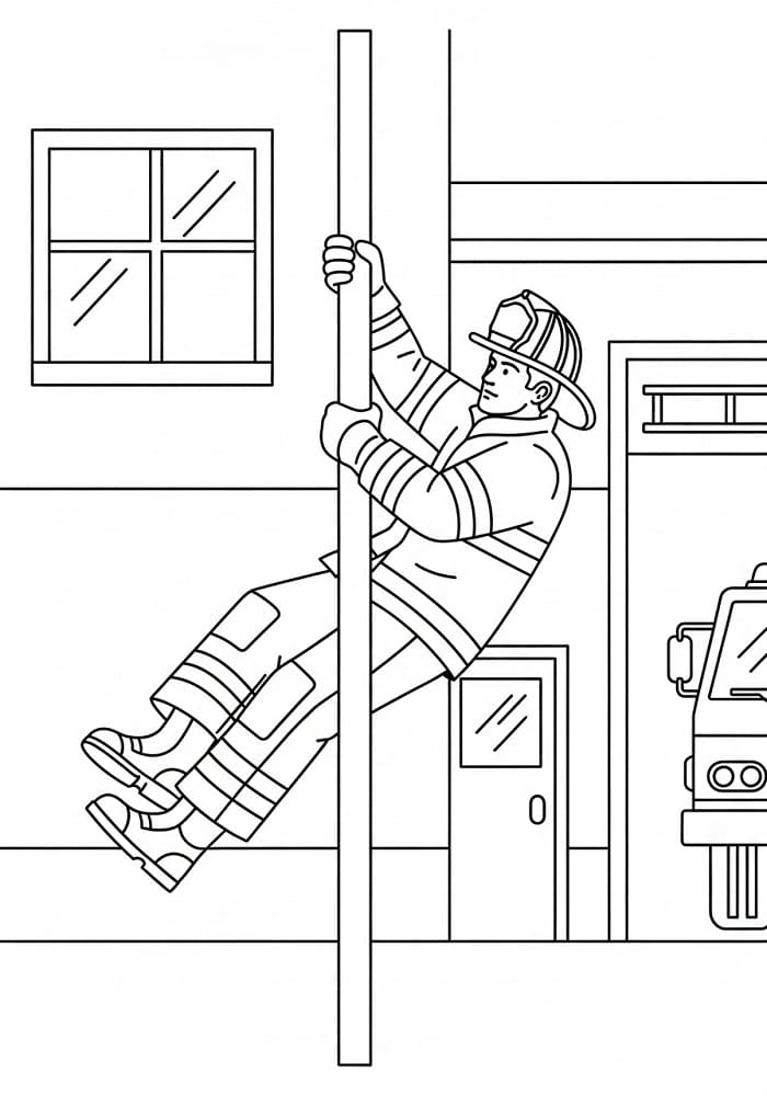 Gratis Brannmann fargelegging