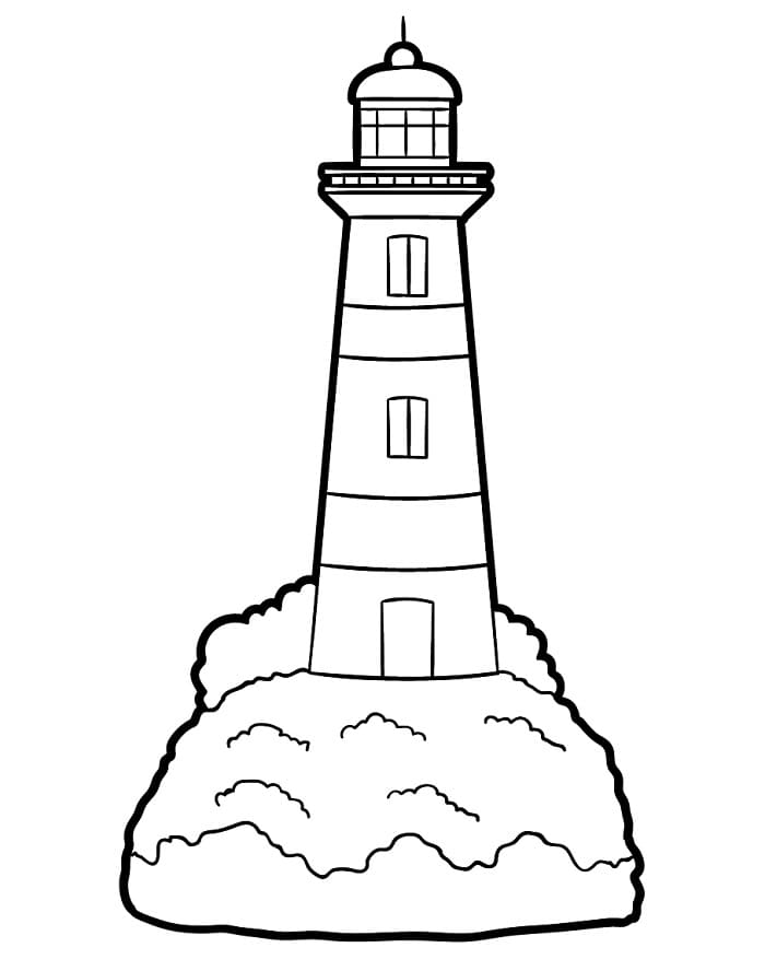 Gratis Fyrtårn fargelegging