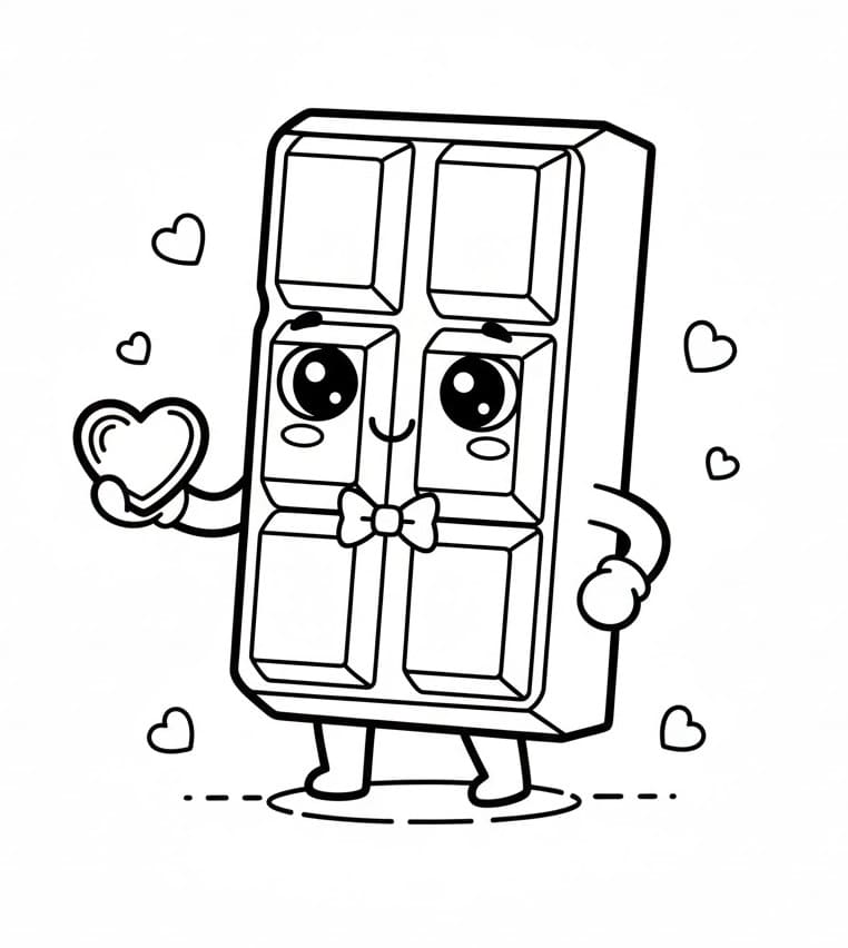 Gratis Sjokolade fargelegging