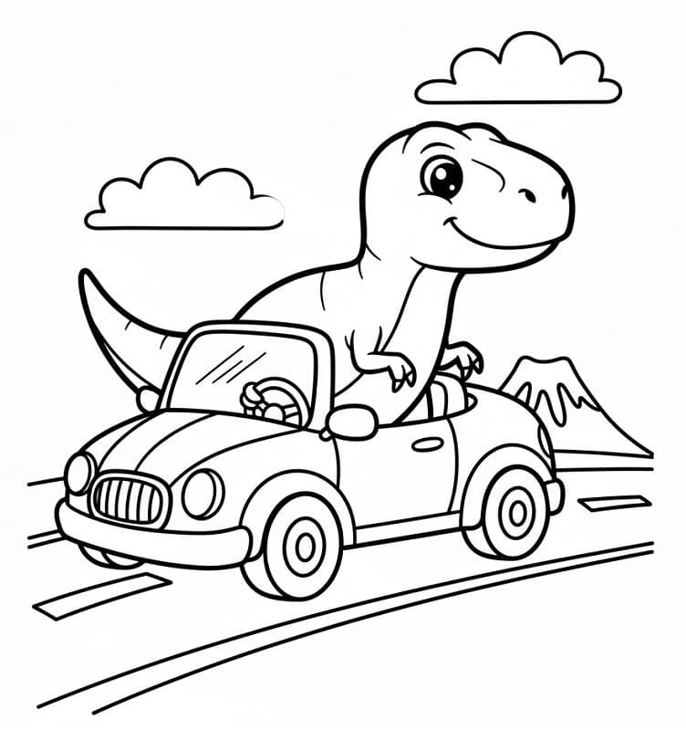 Gratis T-rex fargelegging