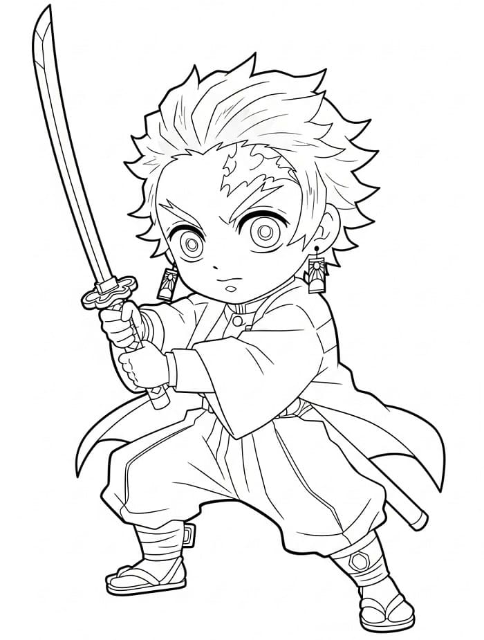 Gratis Tanjiro Bilde fargelegging