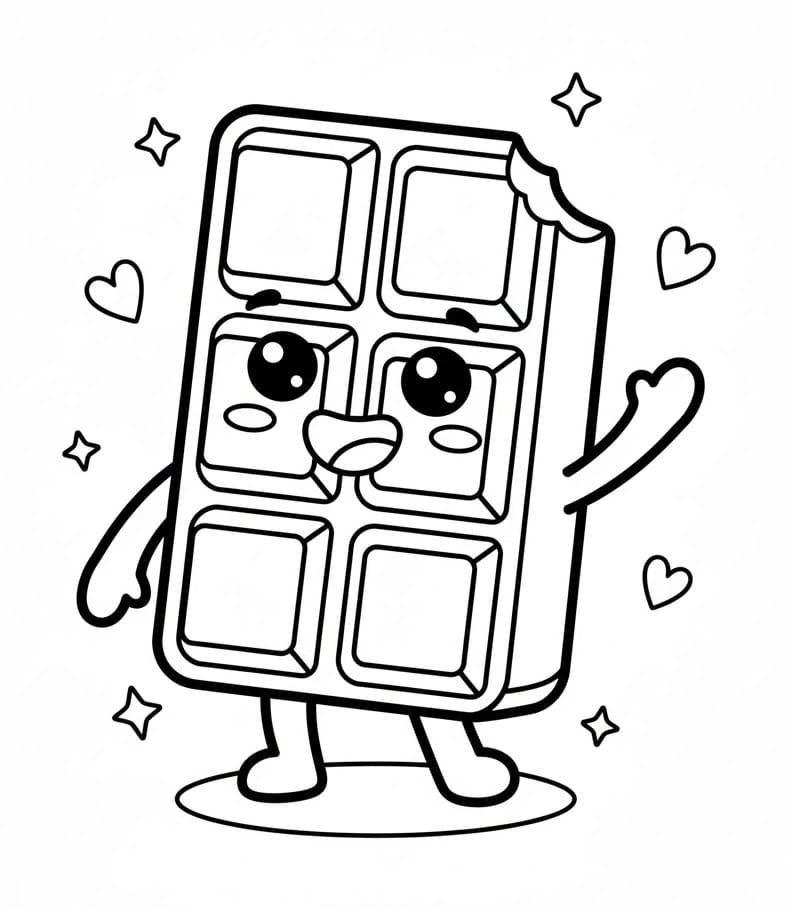 Gratis Utskriftbar Sjokolade fargelegging