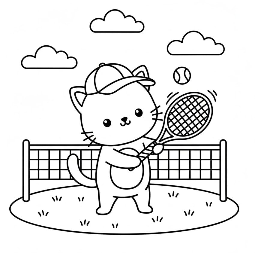 Gratis tennis fargelegging