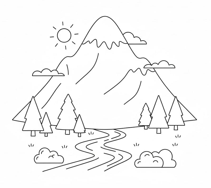 Grunnleggende Fjell fargelegging