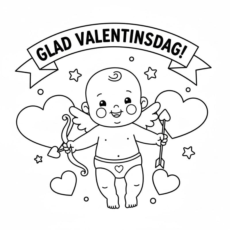 Grunnleggende Valentinsdag fargelegging