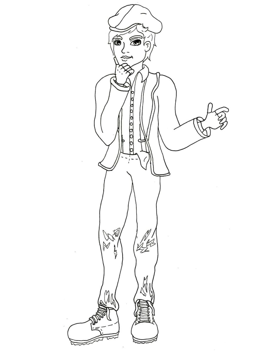 Gutt i Ever After High fargelegging