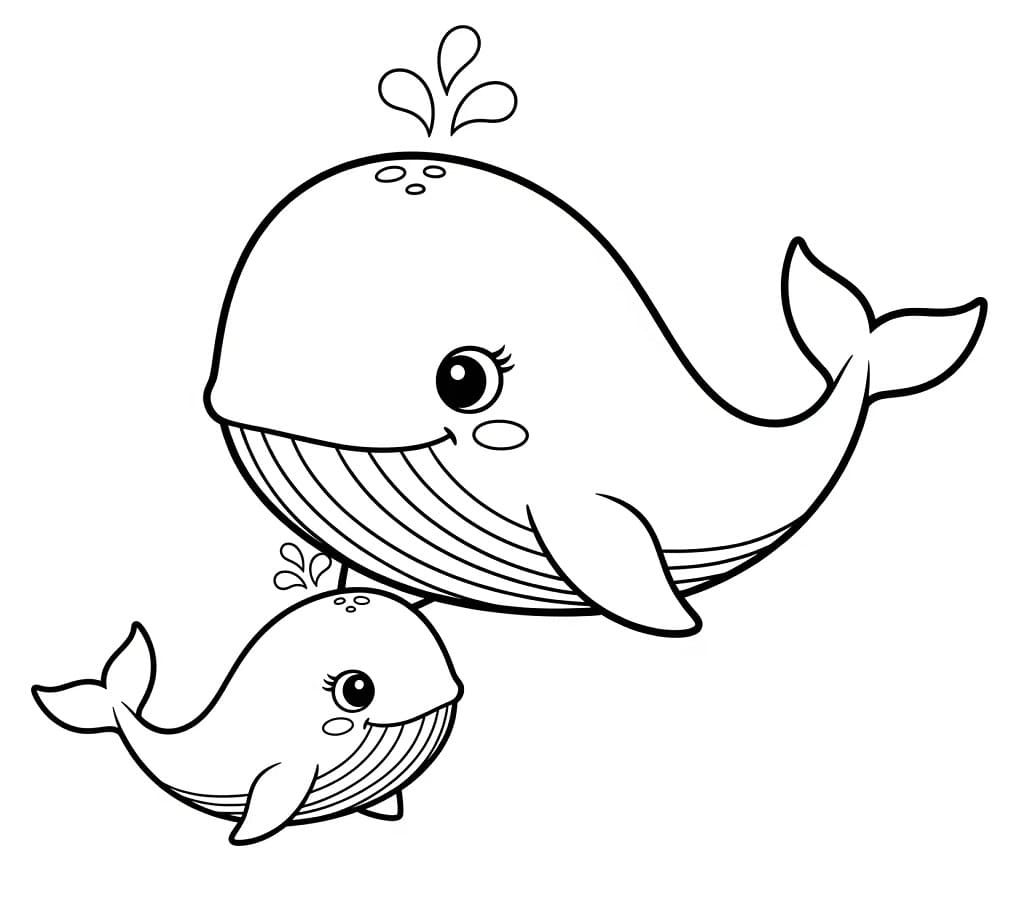 Hval Gratis Utskriftbar fargelegging