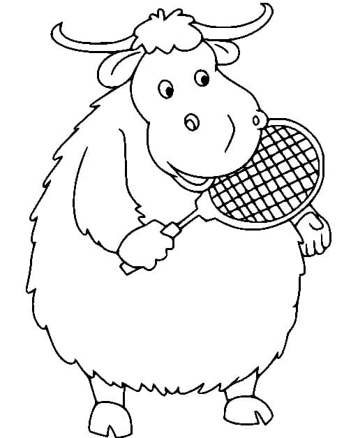 Jak spiller tennis fargelegging