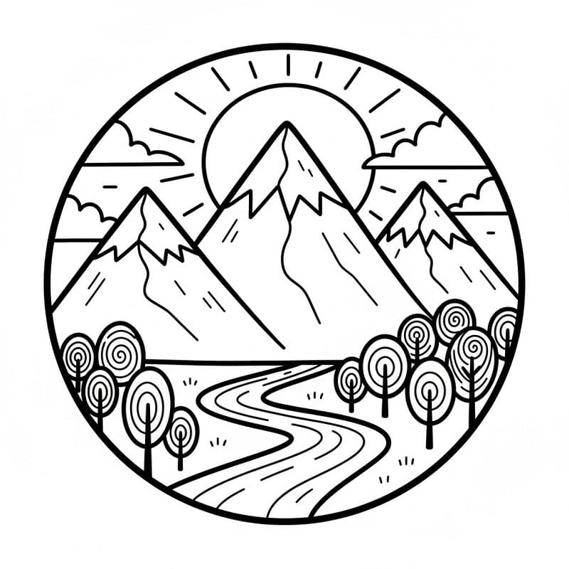 Lett Fjell fargelegging