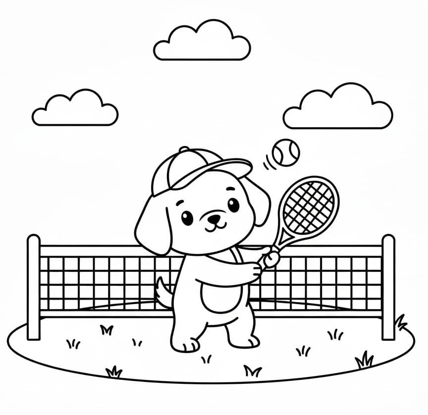 Lett tennis fargelegging