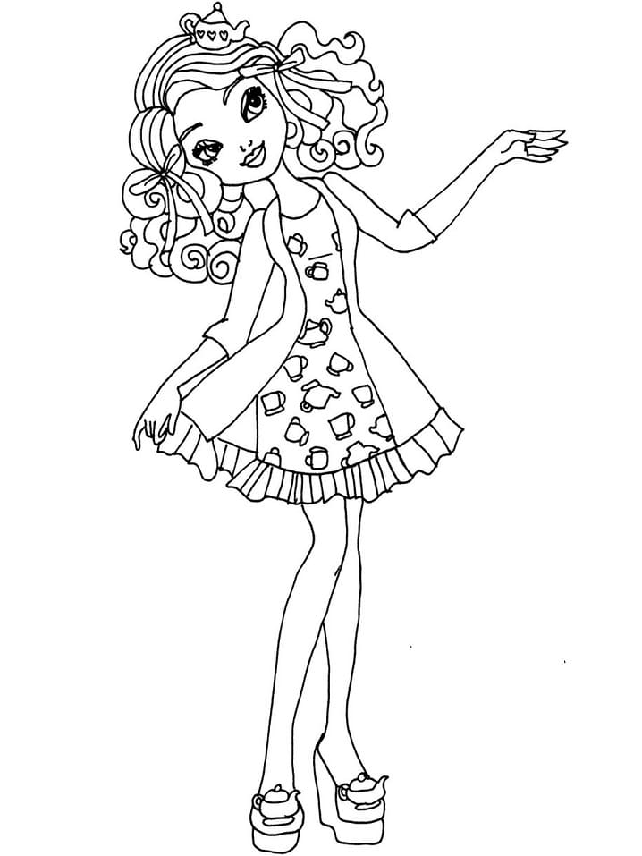 Madeline Hatter Ever After High fargelegging