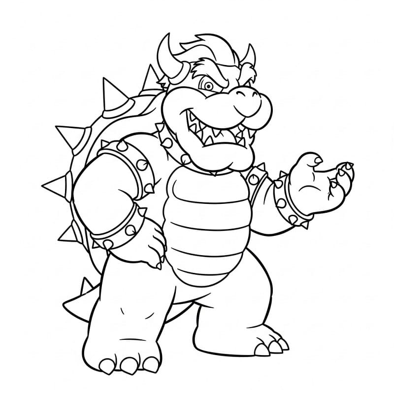 Mario Bowser fargelegging