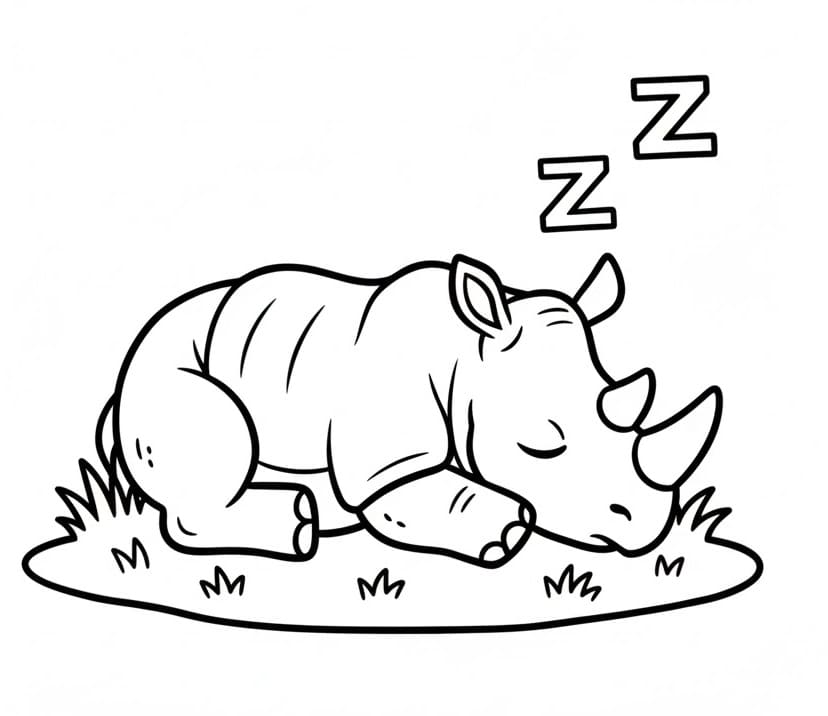 Neshorn Bilde fargelegging