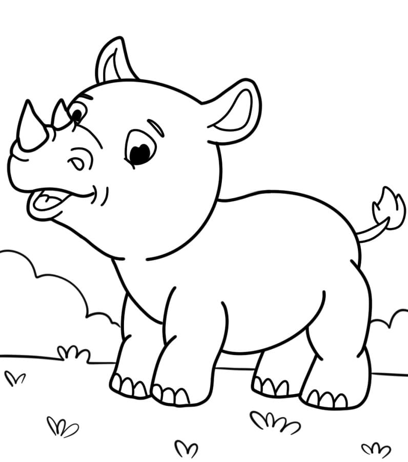 Neshorn Gratis fargelegging