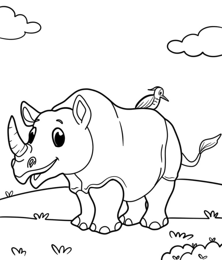 Neshorn Uten Kostnad fargelegging