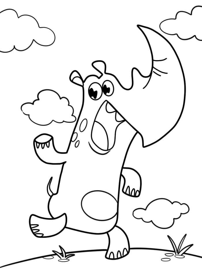 Neshorn for Barn fargelegging