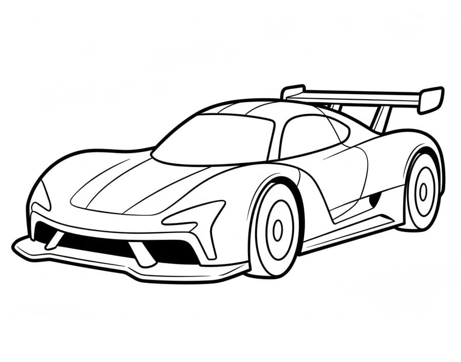 Racerbil Bilde fargelegging