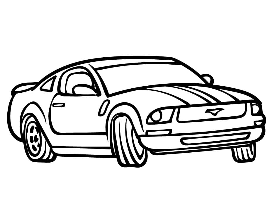 Racerbil å Skrive ut fargelegging