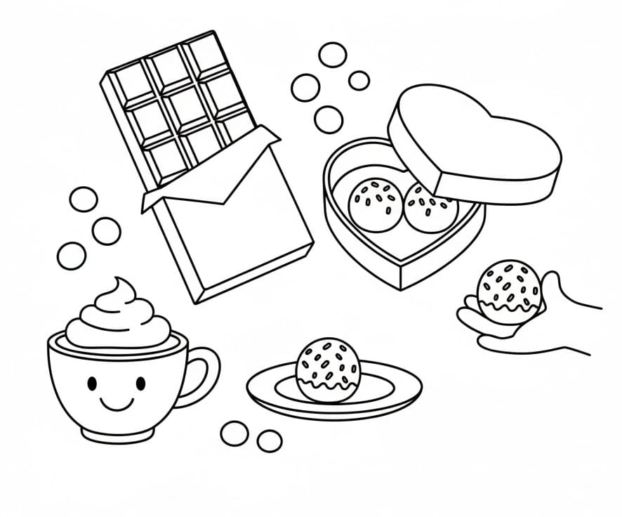 Saftig Sjokolade fargelegging