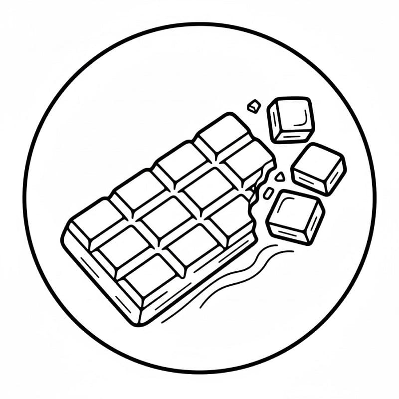 Sjokolade Utskriftbar fargelegging