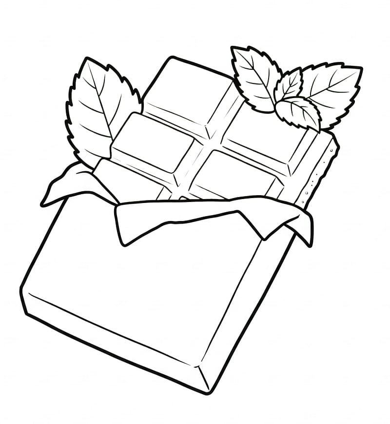 Sjokolade å Skrive ut fargelegging